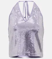 [Rotate] Rotate Kia sequined halterneck top AU 8 purple