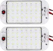 12V Interior LED Lights with ON/Off Switch - 5W Daylight 500LM, Interior Lighting for Caravan Van Car, Truck，Motorhome Trailer Camper Boat - Pack of 2