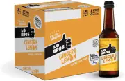 Lo Bros Organic Kombucha Ginger & Lemon Drink 330Ml X 12 Pack