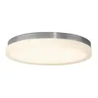 WAC Lighting Slice 14 in. 1-Light 3500K Brushed Nickel LED Flush Mount