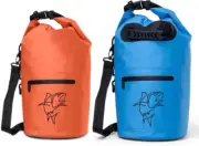 Floating Dry Bags Waterproof Pack of 2 - Lightweight Sack Backpack 15L...