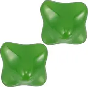KOMBIUDA 2 Pack Resin Hexagonal Massage Ball Palm Massager for Muscle Relaxation Hand Held Exercise Tool Therapy Ball for Finger Strength