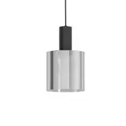 Eglo Gorosiba 1LT Vaporised Glass Chrome Pendant Light