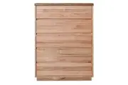 MD Nancy Solid Timber 5 Drawer Tallboy