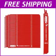 Ultra-Thick Bi-Metal Reciprocating Saw Blades Set - 14/18 TPI, Non-Stick Finish
