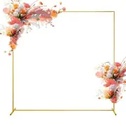 6.6FTx6.6FT Wedding Arch Backdrop Stand Square Gold Metal Balloon Arch Frame