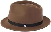 [JANeGWXRUuW] Classic Bowler Hat Men's Vintage Hat Jazz Hat for Outdoor