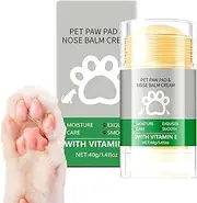 Paw Balm, 40g Portable Dog Paw Cream Stick, Lick Safe Puppy Protection Soother, Natural Ointment, Cat Foot Pad Care for Dogs and Cats