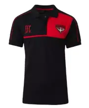 Essendon Bombers Official AFL Essentials Mens Polyester Polo Dress Shirt AF7987