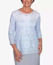 Alfred Dunner French Bistro Omber Medallion Top