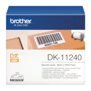 Brother GENUINE 11240 DK-11240 Label Roll Black on White 102 x 51mm 600 Lables