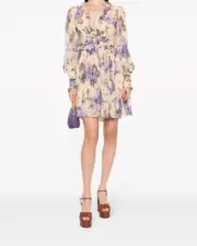 ZIMMERMANN LYRICAL RUFFLE MINI DRESS size 1