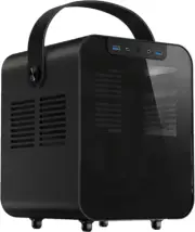 Jonsplus BO100-G Portable, Mini-ITX PC Case with Tempered Glass Front Panel