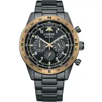 在飛比找momo購物網優惠-【CITIZEN 星辰】Chronograph 光動能全球電