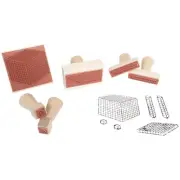 Center Enterprises Base 10 Rubber Block Stamp, Set of 6