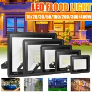 LED Floodlight 220V 10W-400W Outdoor Solar Lighting Garden Security Flood Light