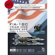 1/72 VFA-113 F/A-18C Year One Super Bee Mask Decal for Academy 12564 12534 12411