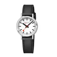 在飛比找森森購物網優惠-MONDAINE 瑞士國鐵stop2go女士腕錶 – 白x黑