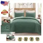 All-Season California King Quilted Bedspread Set - Soft Geometric Design - 112"