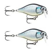 2x Rapala 3.5cm X Light Crank Shallow Run Crankbait Fishing Lures - Baby Aspius