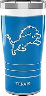 Tervis Traveler NFL Detroit Lions - MVP Triple Walled Insulated Tumbler Travel Cup Keeps Drinks Cold & Hot, 20oz, Stainless Steel