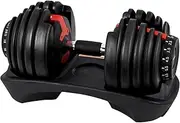 Ouroad Adjustable Dumbbell 2.5-24KG with Space-Saving Tray Exercise Weights Fitness for Home Gym, Strength Training & Cardio