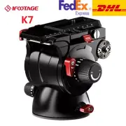 IFOOTAGE K7 Panoramic Tripod Head Hydraulic For BMPCC Camera Holder Stand DSLR