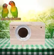 Budgie Wood Breeding Box Bird Nests for Cages Wooden Bird House Bird Box