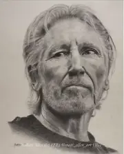 Roger Waters Pencil Drawing (signed print)