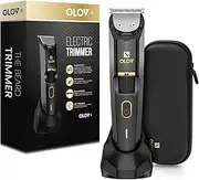 Men's Beard Trimmer - All-in-One Trimmer with Precision Dial - Premium Facial Hair Groomer - Adjustable 20 Length Setting, USB Recharge Dock, Cordless Waterproof Wet/Dry Clipper