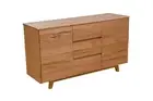 GRANVILLE SOLID TASMANIAN OAK BUFFET SIDEBOARD CLEAR LACQUER 2 DOORS 3 DRAWERS