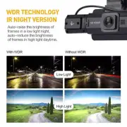 1080P HD Dual Lens Car Dash Cam Front And Inside Car Driving Recorder Camera (for: Ferrari)