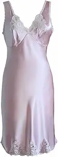 [Shadowline] Plus Size Women's Rochelle Satin Full Slip with Adjustable Straps
