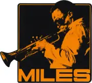 Sticker - Miles Davis Playing Trumpet Orange Jazz Music Band 5" Decal #5766 New