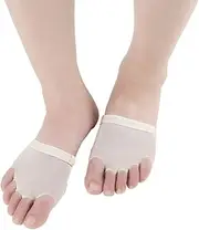 1Pair Cushion Five Holes Forefoot Protective Pads for Ballet Gymnastics Dance High Flexibility Foot Care Inserts for Comfortable Movement