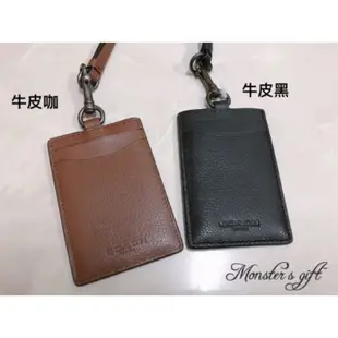 美國代購🇺🇸現貨 COACH 證件套 識別證套 牛皮 老花款 經典款 橫式 送禮