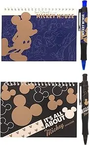 Disney Authentic Autograph Book with Pen, 2 Pack (Blue and Black Mickey)