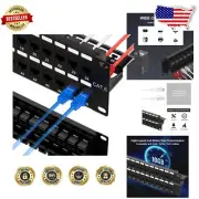 Versatile 48-Port Ethernet Patch Panel - Toolless Termination, Detachable Design