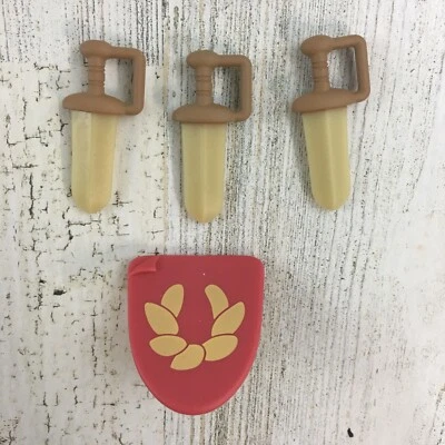 Bluey 3 Swords and Shield Set for Terriers Figure Romans Costume NEW