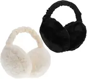 [VALICLUD] 2pcs Plush Earmuffs Winter Ear Muffs for Women Men Warm Keeping Cozy Outdoor Accessories