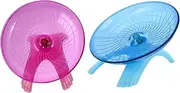 FUTUREORYY 2pcs Hamster Exercise Creative Running Wheel with Skid Design Fun Pet Plaything for Animals for Pet Entertainment Exercise