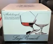 4 LUIGI BORMIOLI MASTERPIECE 13oz CRYSTAL NAPOLEAN BRANDY/COGNAC SNIFTERS NIB