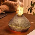 LED Flame Aromatherapy Diffuser Essential Oil Ultrasonic Air Humidifier Purifier