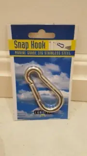 Coolaroo Shade Sail SNAP HOOK - Marine Grade 316 Stainless Steel - NEW IN PACK
