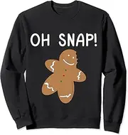 [keoStore] Gingerbread Oh Snap Funny Ugly Christmas Party Sweatshirt ds202 Sweater