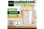 Large Stainless Steel Ice Bucket Sparkling Wine Champagne Cooler Bowl 21cm