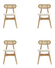 Manhattan Comfort Set of 4 Colbert Dining Chairs