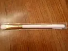 BNIP Terre Mere mineral eyeshadow brush white gold organic vegan new!
