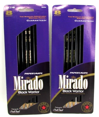 2005 Papermate Mirado Black Warrior No 2 HB Drawing Pencils 58494 2 Pkgs NOS NIP