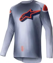 Alpinestars Supertech Lipan, jersey , color: Grey/Orange/Dark Blue , size: XL